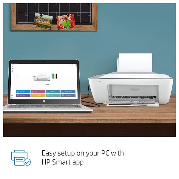 HP Deskjet 2338 All-in-One Printer Scanner and Copier (White)