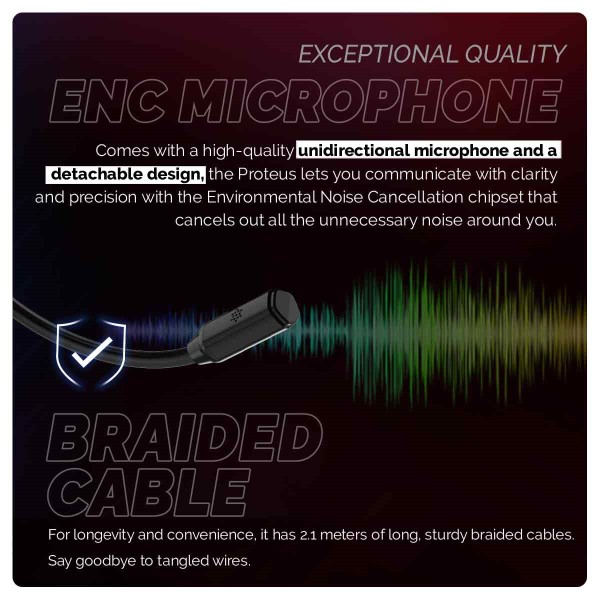 Cosmic Byte Proteus Headset Dual Input USB and 3.5mm, 7.1 Surround Sound