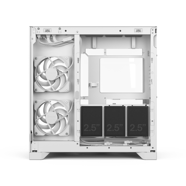 Fractal Design POP 2 Vision White RGB Tempered Glass Panel E-Atx Mid Tower Cabinet