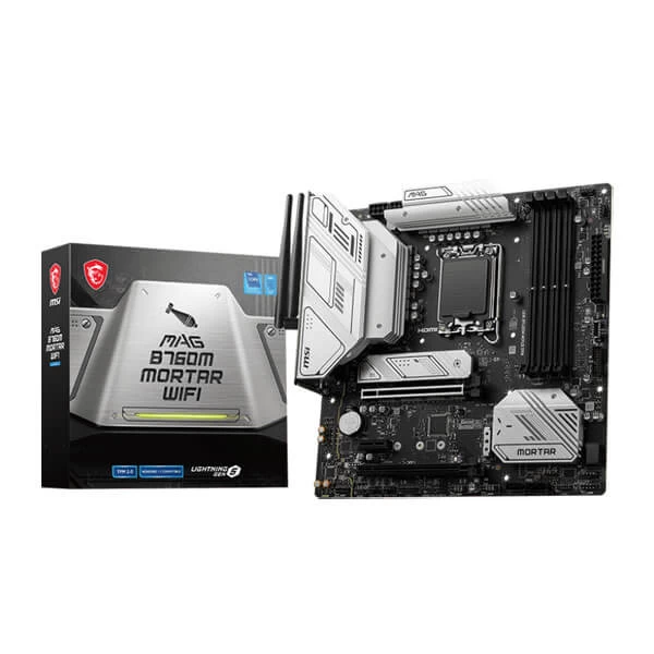 MSI Mag B760M Mortar WiFi II DDR5 Intel 13th &amp; 12th Gen LGA 1700 M-ATX Motherboard