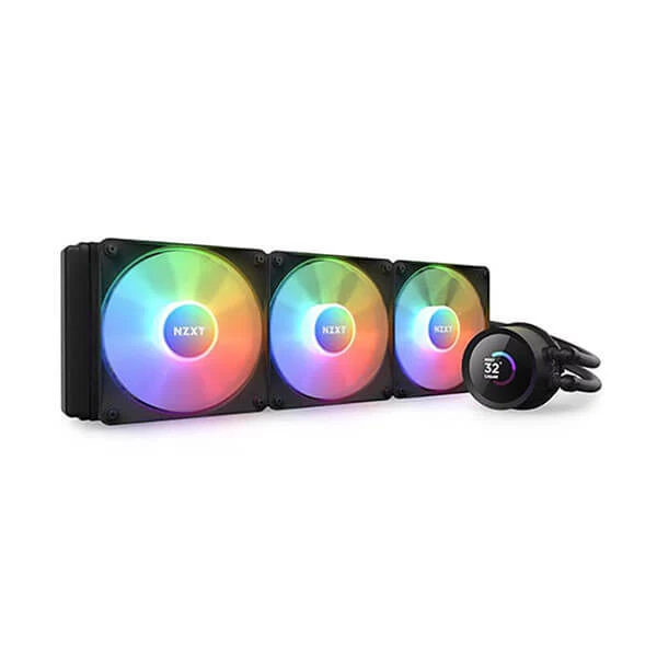NZXT Kraken 360 RGB 360mm All-in-One Liquid CPU Cooler with LCD Display (Black)