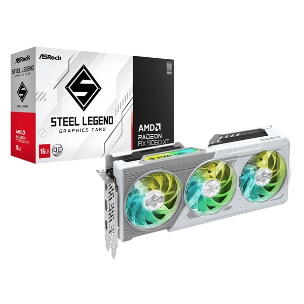 AsRock RX 9060XT Steel Legend OC 16GB OC Graphics Card