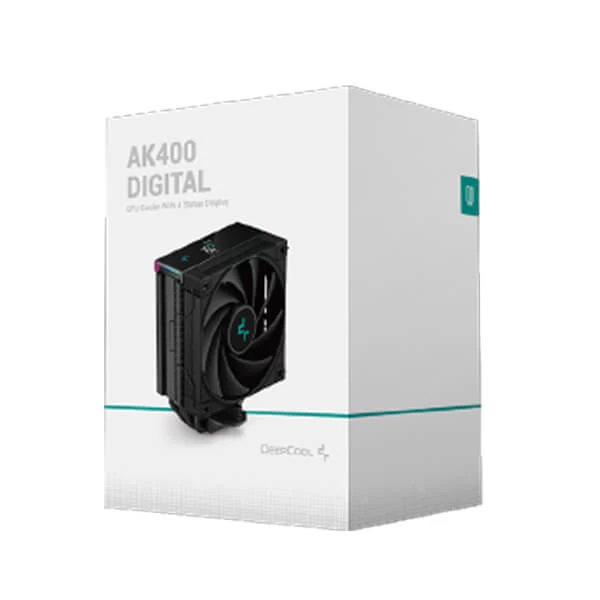 Deepcool AK400 Digital 120mm CPU Air Cooler with Real-Time Status Screen Display