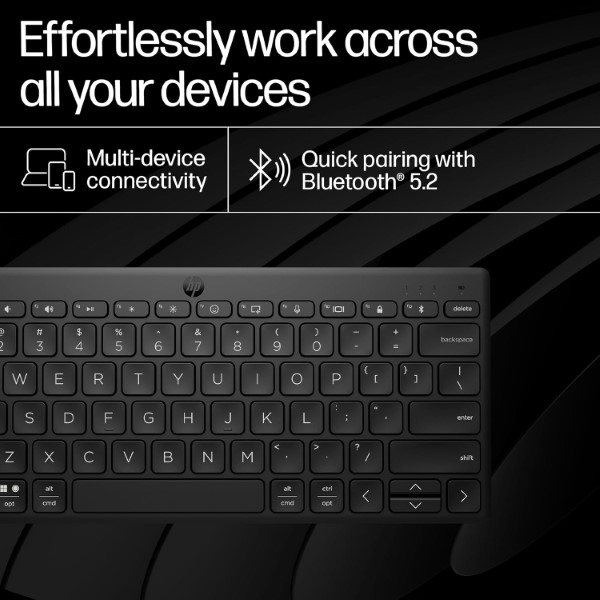 HP 350 Compact Multi-Device Bluetooth Wireless Keyboard