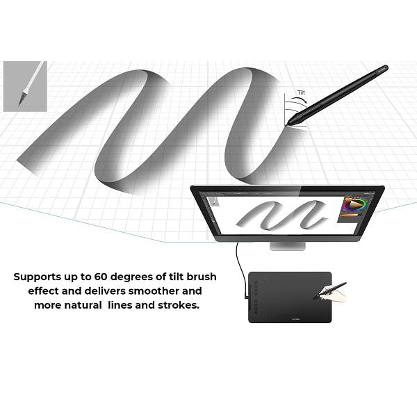 XP-Pen Deco 01 V2 Pen Tablet with 6 Customizable Buttons and Support for Android