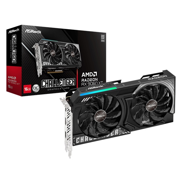 AsRock RX 9060XT Challenger OC 16GB OC Graphics Card