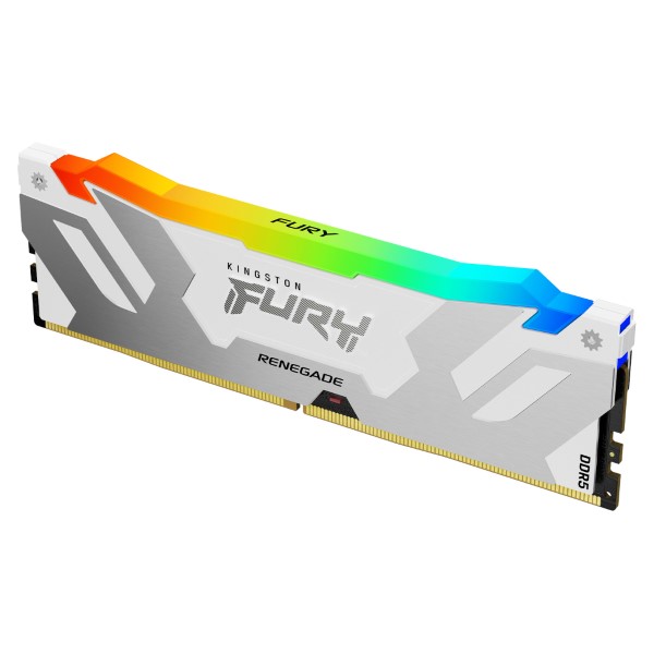 Kingston Fury Renegade RGB 16GB 6000MHz DDR5 CL32 Desktop Memory (White)