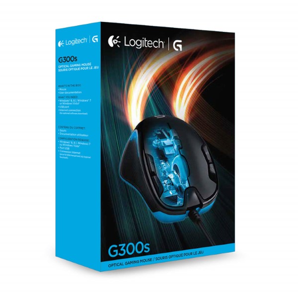 Logitech G300S USB Wired Gaming Mouse with 2500 DPI