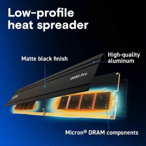 Crucial Pro 16GB 5600Mhz CL46 DDR5 Desktop Memory