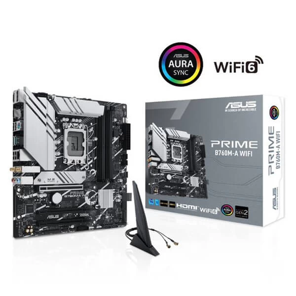 Asus Prime B760M-A WiFi DDR5 Intel 13th/12th Gen LGA 1700 M-ATX motherboard