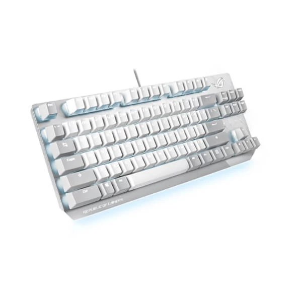 ASUS ROG Strix Scope NX TKL mechanical gaming keyboard with ROG NX Red switches (moonlight white)