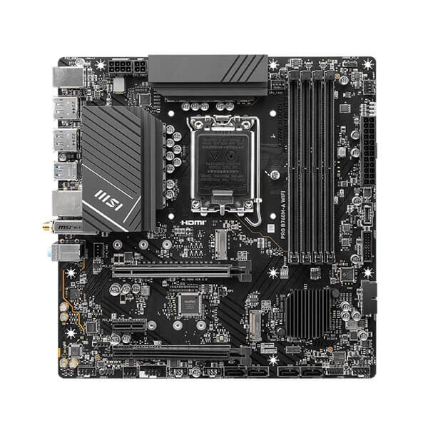 MSI Pro B760M-A WiFi DDR5 Intel 13th/12th Gen LGA 1700 Motherboard