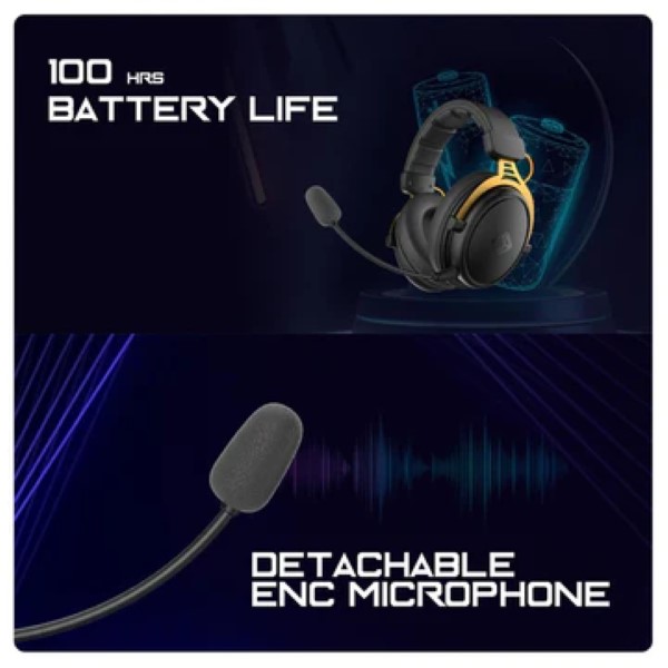 COSMIC BYTE Hades Wireless Gaming Headset With Mic (Black)