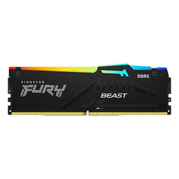 Kingston Fury Beast RGB 64GB 6000Mhz (32GB X 2) DDR5 CL36 Desktop Memory With AMD EXPO