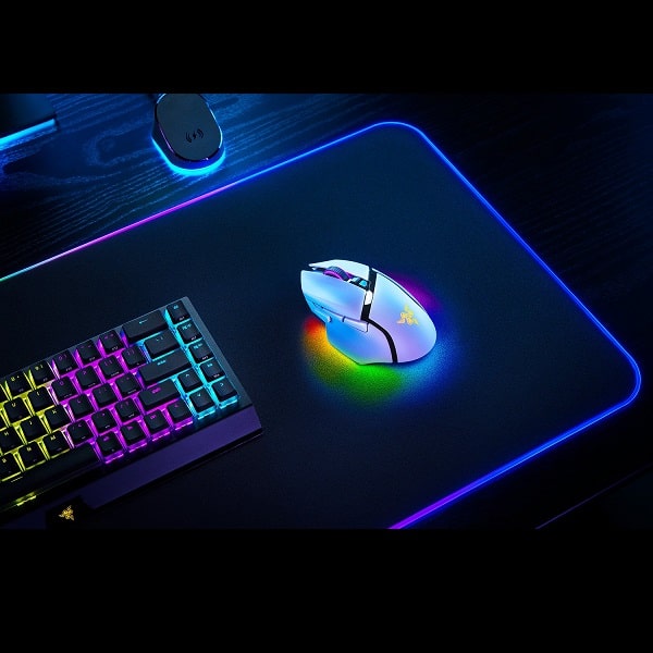 Razer Basilisk V3 Pro WH Wireless Ergonomic Gaming Mouse with 30,000 DPI (White)
