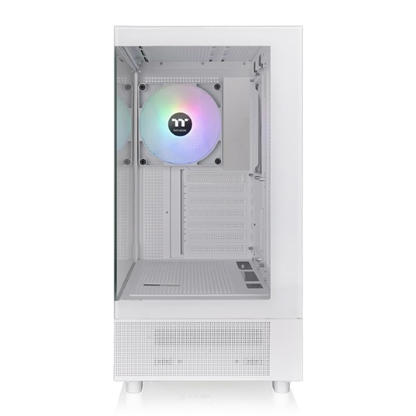 Thermaltake View 270 TG ARGB Snow Mid Tower Chassis E-ATX Tempered Glass Side Panel (White)
