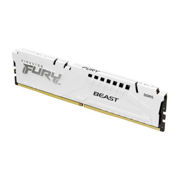 Kingston Fury Beast 16GB 5200MHz White DDR5 Desktop Memory (KF552C40BW-16)