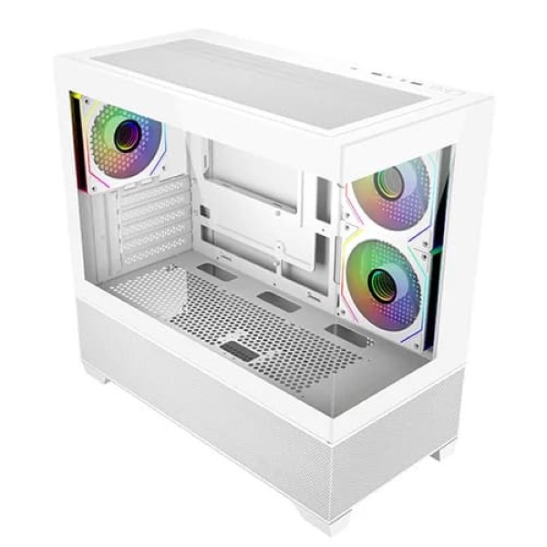 Cooler Master Elite 490 ARGB White M-ATX Mini Tower Gaming Cabinet