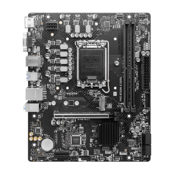 MSI Pro B760M-E DDR4 Intel 13th/12th Gen LGA 1700 M-ATX Motherboard