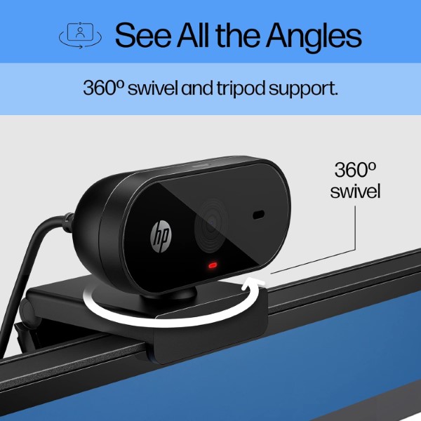 HP 320 FHD Webcam With USB-A and MIC