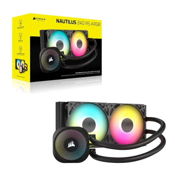 Corsair Nautilus 240 RS ARGB 240mm Liquid CPU Cooler (Black)
