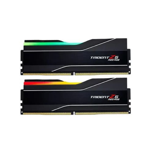 G.Skill Trident Z5 NEO RGB 64GB (32GB x 2) 6000MHz DDR5 CL36 Desktop Memory with AMD Expo (Black)