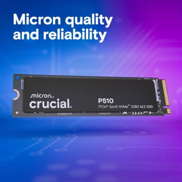Crucial P510 1Tb Gen5 PCIe NVMe M.2 Internal SSD