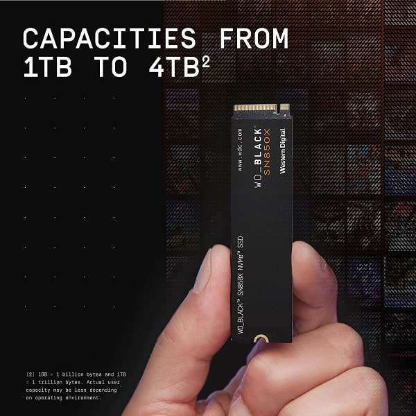 WD Black SN850X 1TB NVMe M.2 Gen 4.0 PCIe Internal Solid State Drive