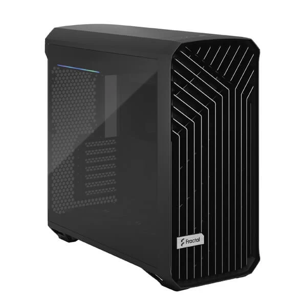 Fractal Design Torrent Black TG Dark Tint Mid-Tower ATX Cabinet with Front Mesh & Side Glass Panel