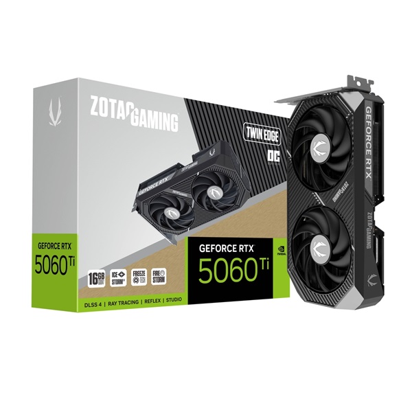 Zotac Gaming GeForce RTX 5060TI Twin Edge OC 16GB GDDR7 Graphics card