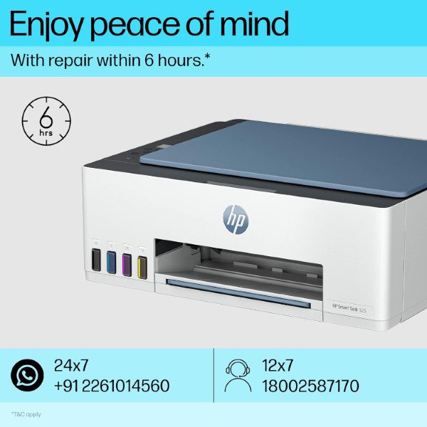 HP Smart Tank 524 All-in-One Multifunction Color Printer (Print, Scan, Copy)