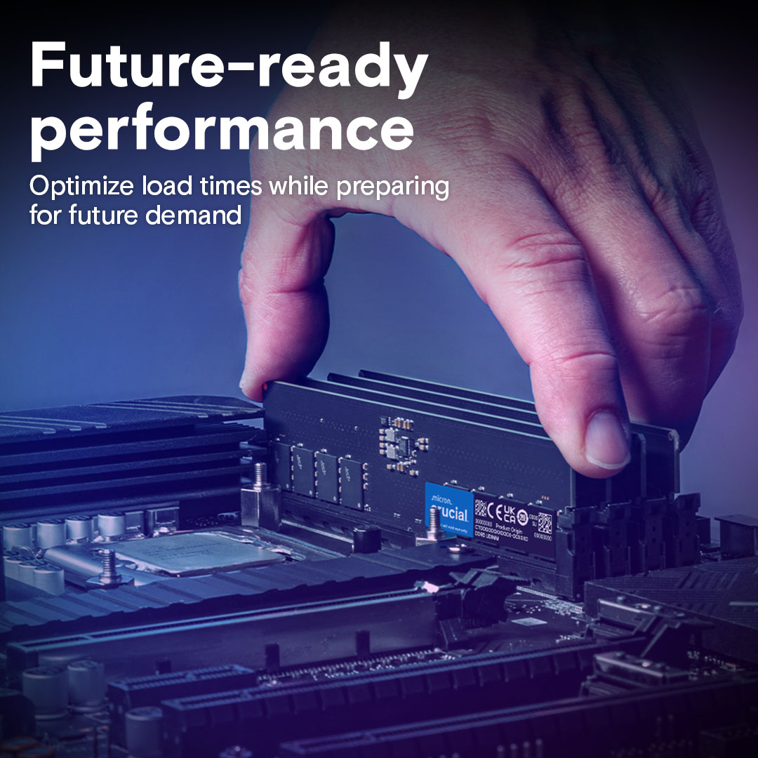 Crucial 8GB 5600 MHz DDR5 Desktop Memory