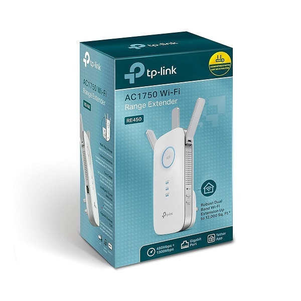 TP-Link RE450 AC1750 Dual Band Wi-Fi Range Extender with Built-In Access Point Mode