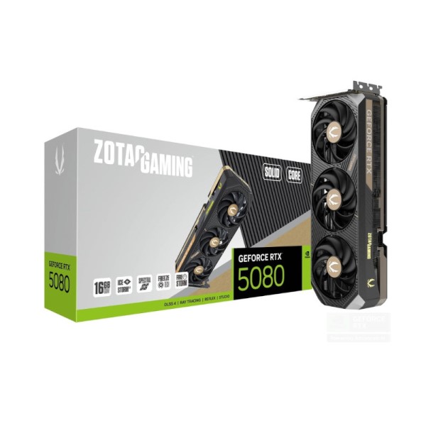 Zotac Gaming GeForce RTX 5080 Solid Core 16GB GDDR7 Graphics Card