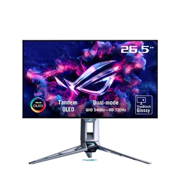 ASUS ROG Swift PG27AQWP-W 27-inch QHD (540hz)/FHD (720hz) Dual Mode OLED Gaming Monitor