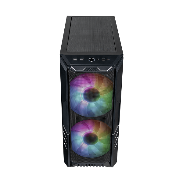 Cooler Master MasterCase HAF 500 ARGB ATX Gaming Cabinet with Tempered Glass Side Panel (Black)