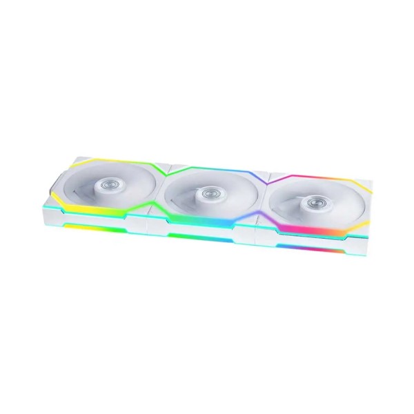 Lian-Li Uni Fan SL120 Reverse Wireless White ARGB 120mm 3-Fan kit Cabinet Fans (White)