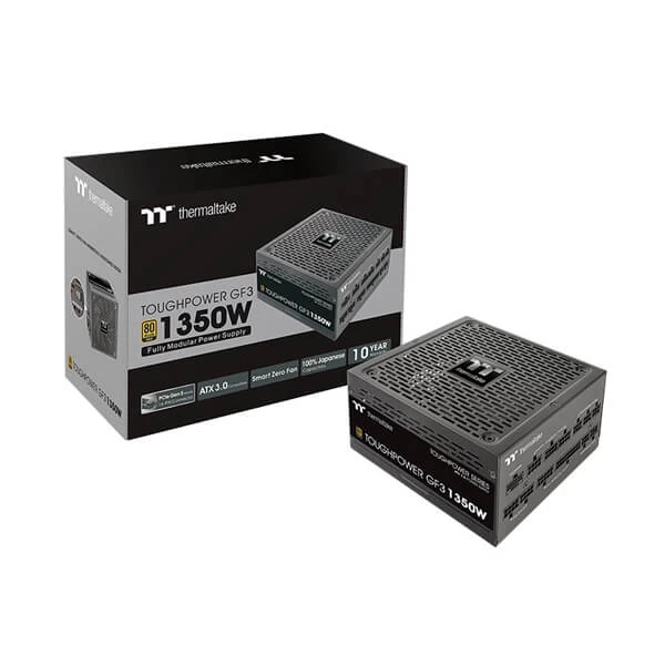 Thermaltake Toughpower GF3 1350 Watt ATX 3.0 80 Plus Gold Certified Power Supply
