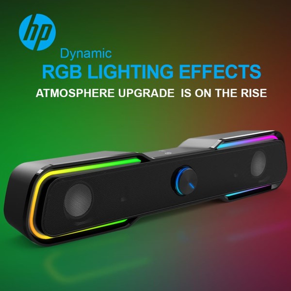 HP DHE-6002 Wired Speaker With RGB lights
