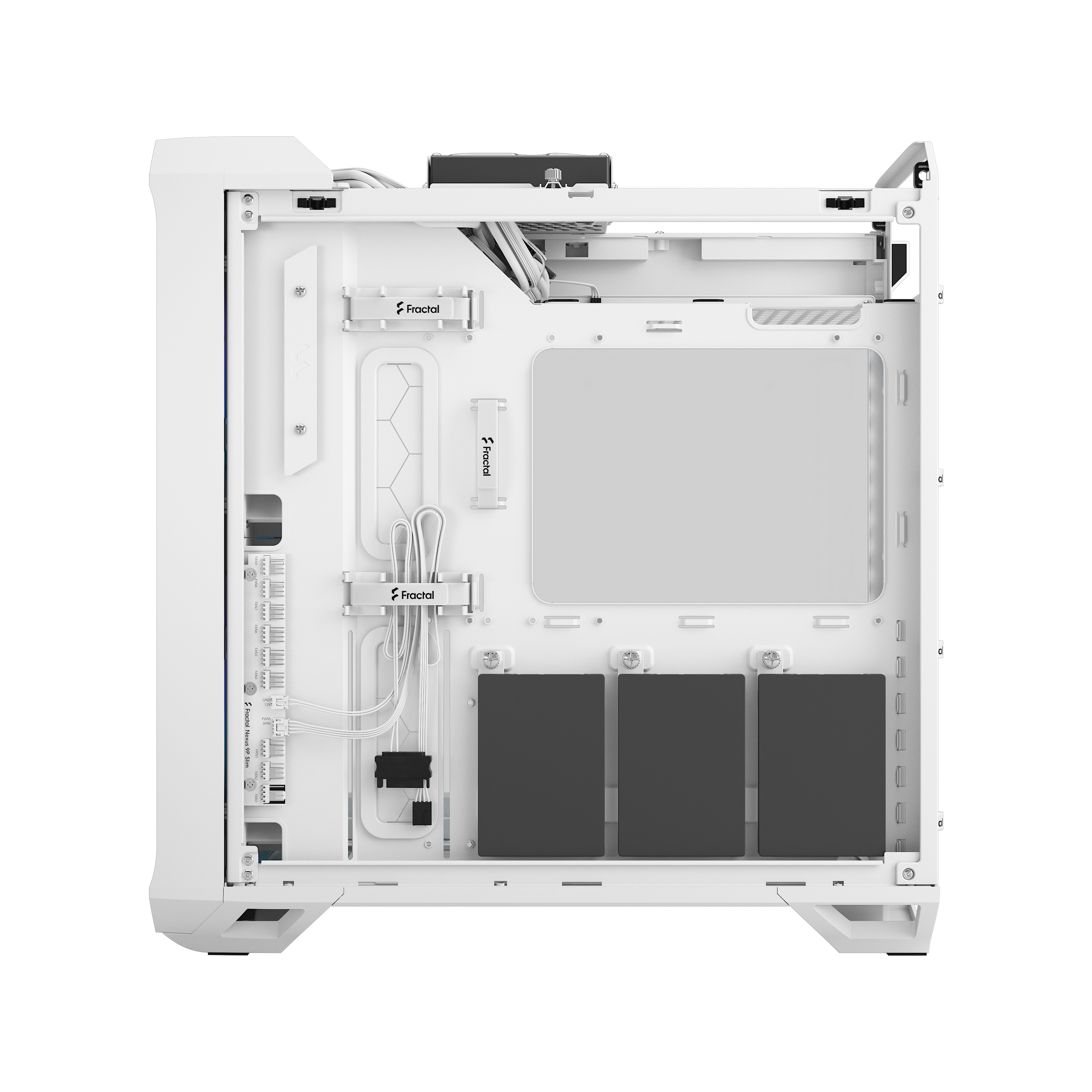 Fractal Design Torrent Compact RGB White TG Clear Tint Mid-Tower ATX Cabinet
