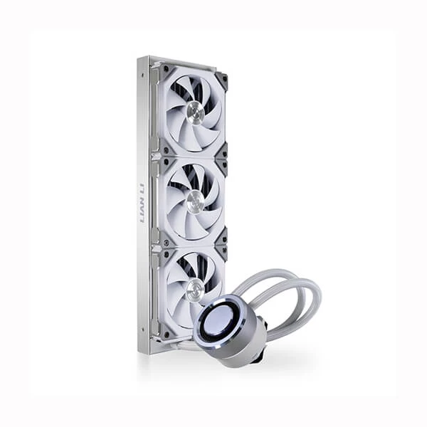 Lian Li Galahad 360 ARGB UniFan SL Edition 360mm AIO liquid cooler (White).