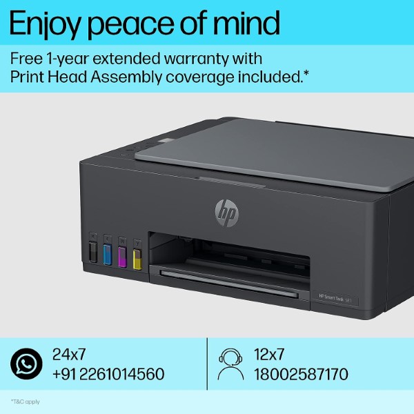 HP Smart Tank 581 Multi Function Wi-Fi Printer for Business and Home (Print, Scan, Copy)