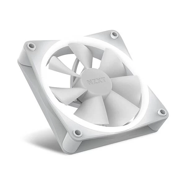 NZXT F120 RGB Duo White 120mm PWM RGB Case Fan with RGB Controller (Triple Pack)