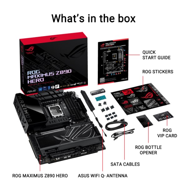 Asus ROG Maximus Z890 HERO Intel 15th Gen LGA 1851 ATX Motherboard