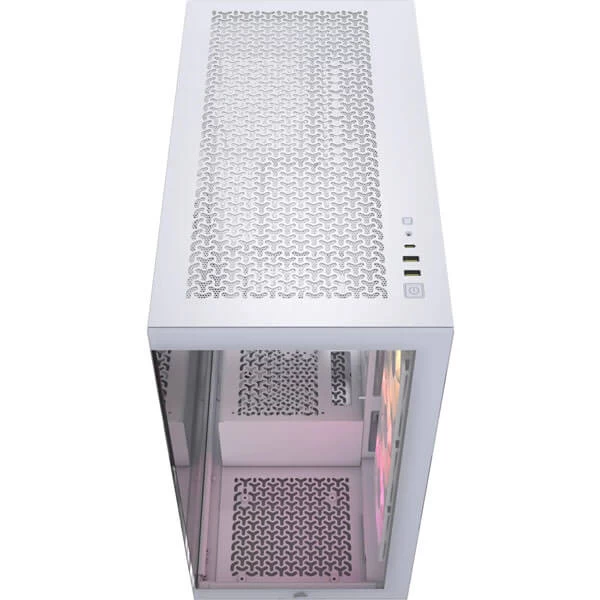 Corsair 3500X ARGB White Mid-Tower E-ATX Gaming Cabinet with tempered Glass Side Panel