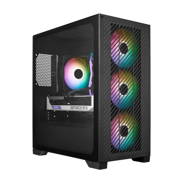 Cooler Master Elite 301 ARGB Mini-Tower M-ATX Cabinet (Black)