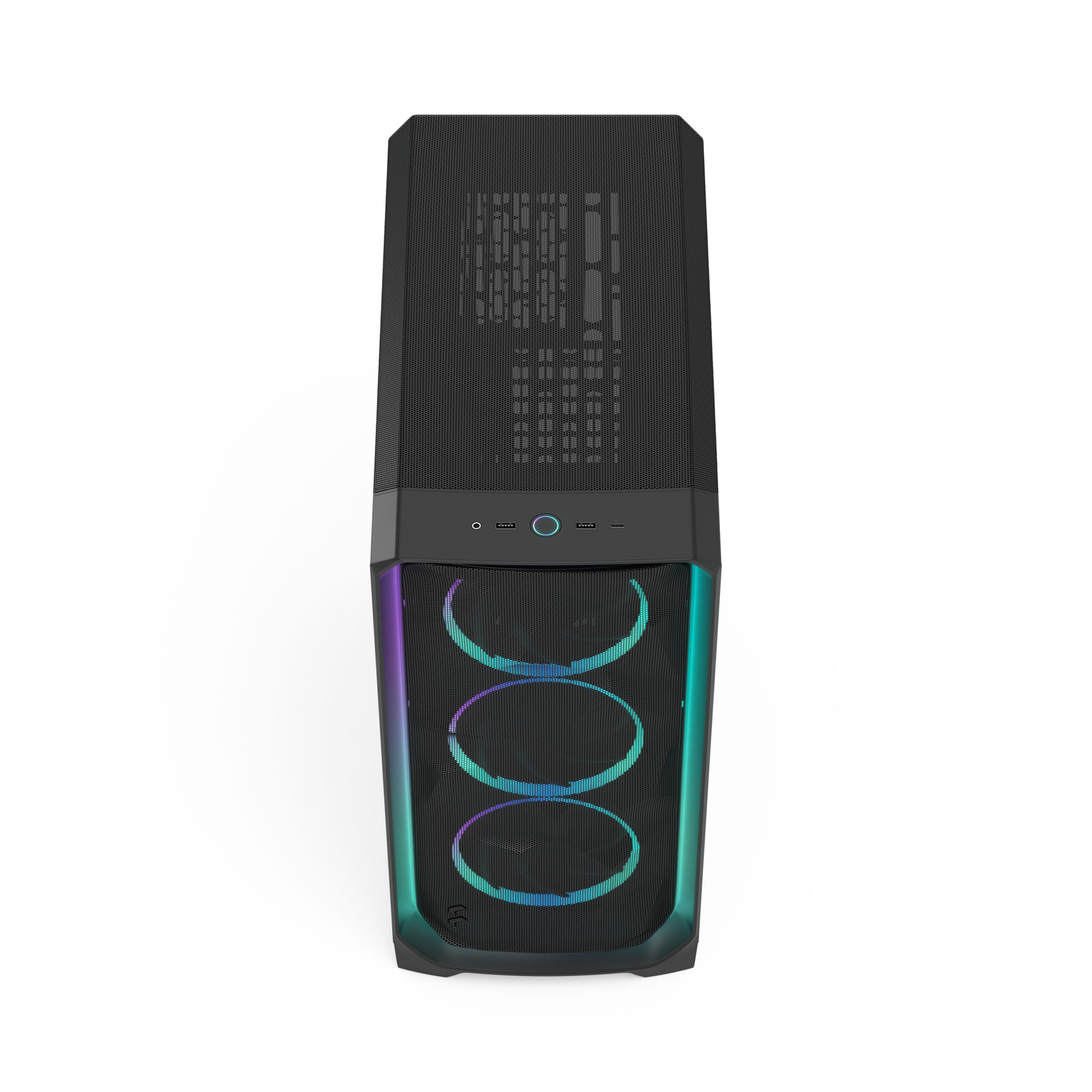Fractal design Meshify 3 Ambience Pro RGB Black TG Light Tint E-ATX Mid Tower Pc Cabinet
