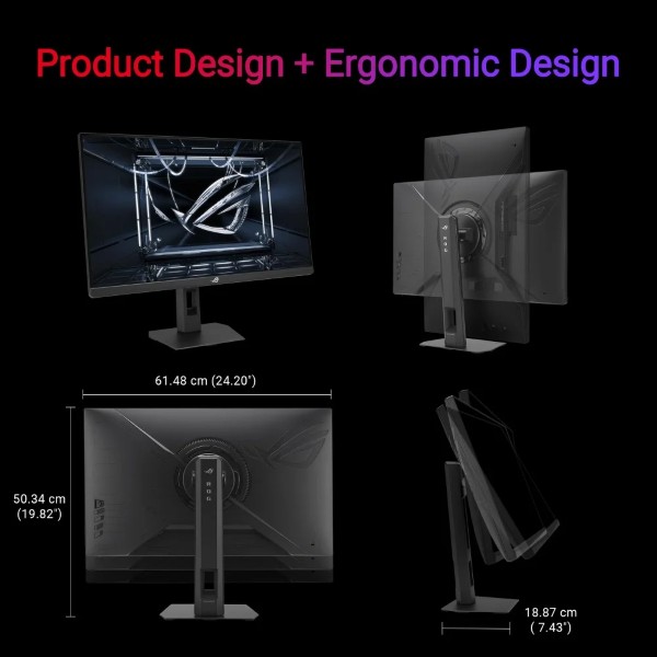 ASUS ROG Strix XG27ACMES 27-inch 2K 255hz (OC) 0.3ms Fast IPS Gaming Monitor With ELMB and Type-C