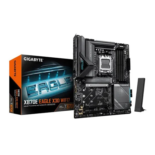 Gigabyte X870E Eagle X3D Wifi7 AMD AM5 Ddr5 Atx Motherboard