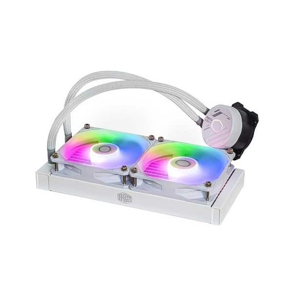 Cooler Master MasterLiquid 240L Core WH ARGB 240mm All-in-One Liquid CPU Cooler (White)